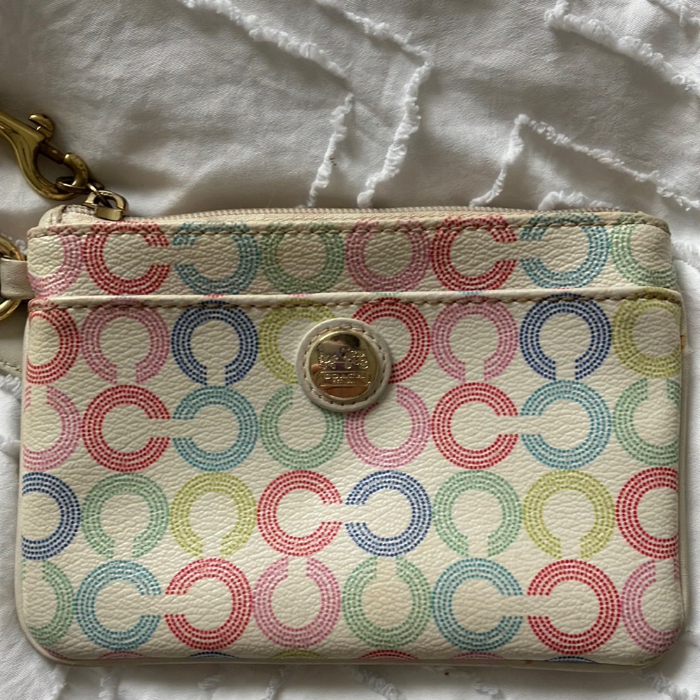 Coach Logo Wristlet